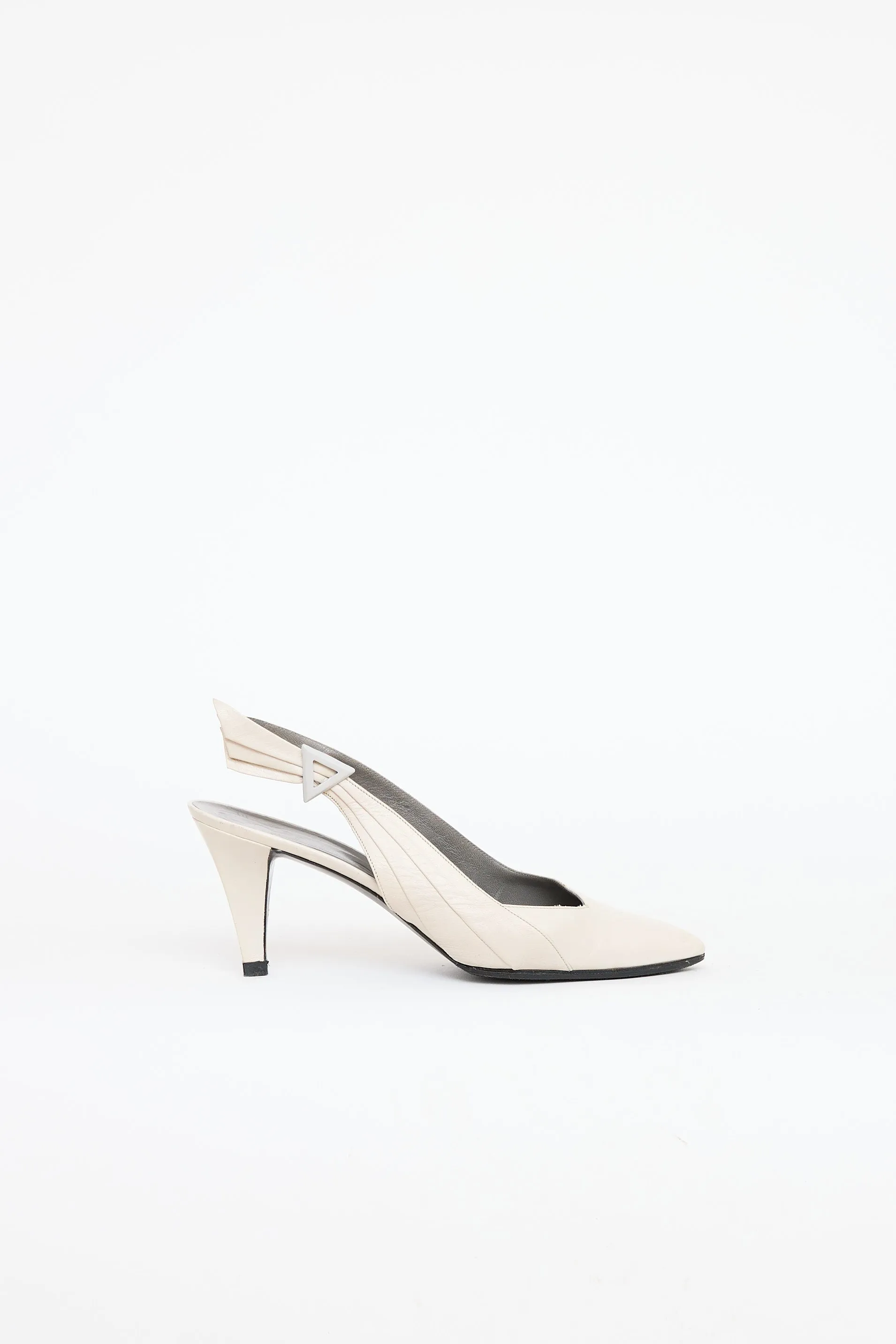 1985 Leather Wing Slingback Pump