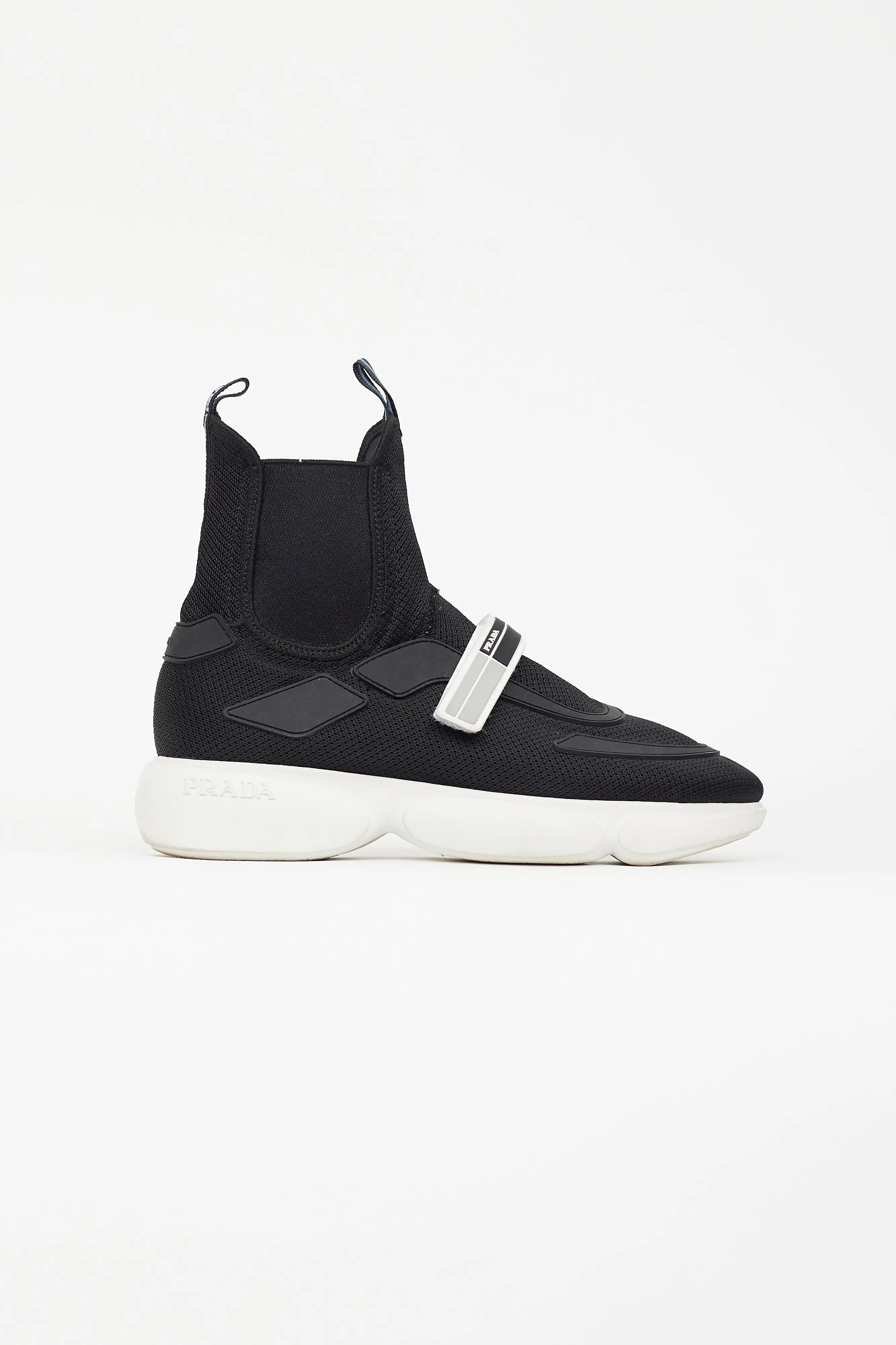 Black Nylon Strap Chelsea Sneaker