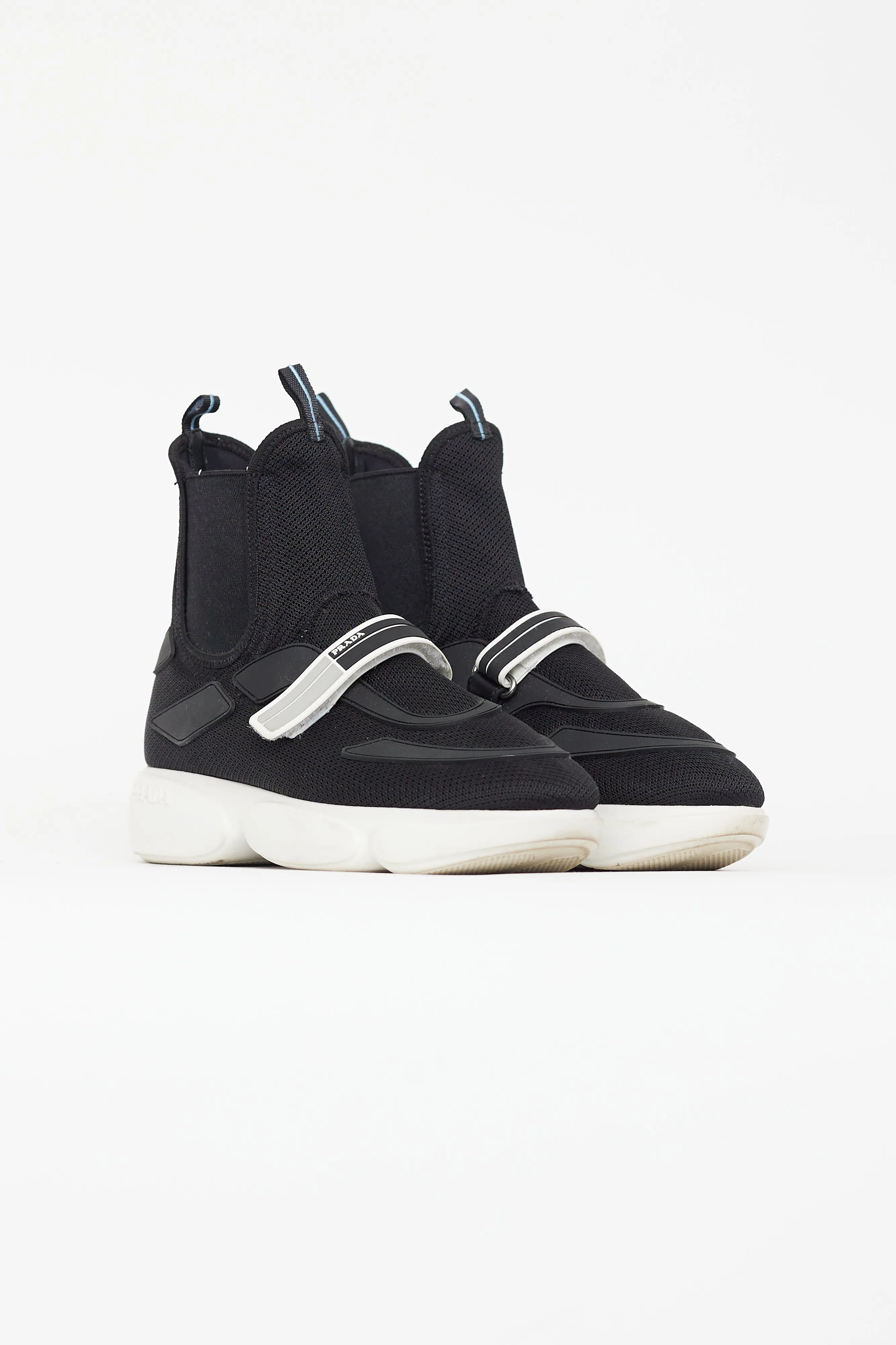 Black Nylon Strap Chelsea Sneaker