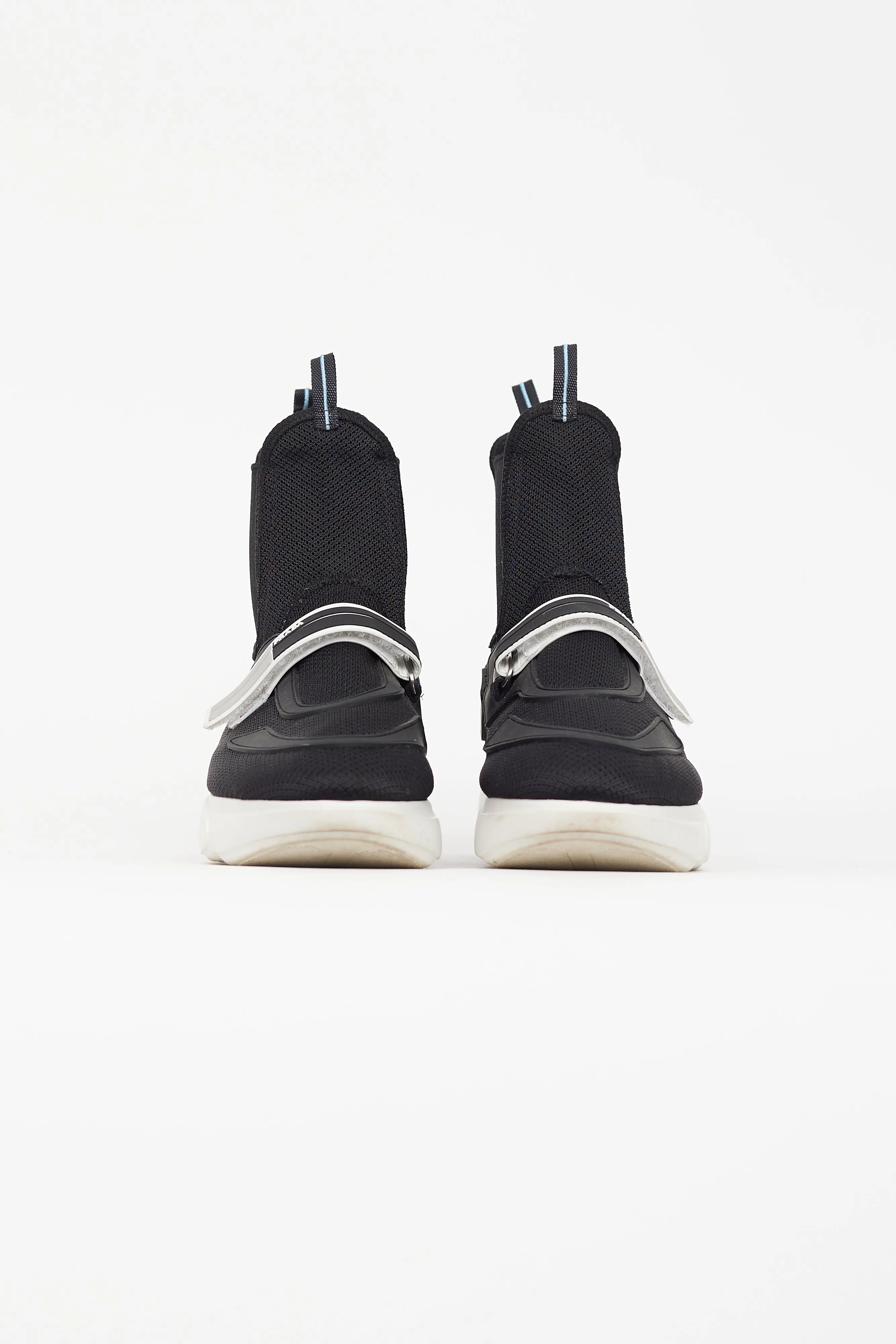 Black Nylon Strap Chelsea Sneaker