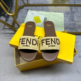 FF Signature 10 Yellow Brown Cotton Fibre Slide