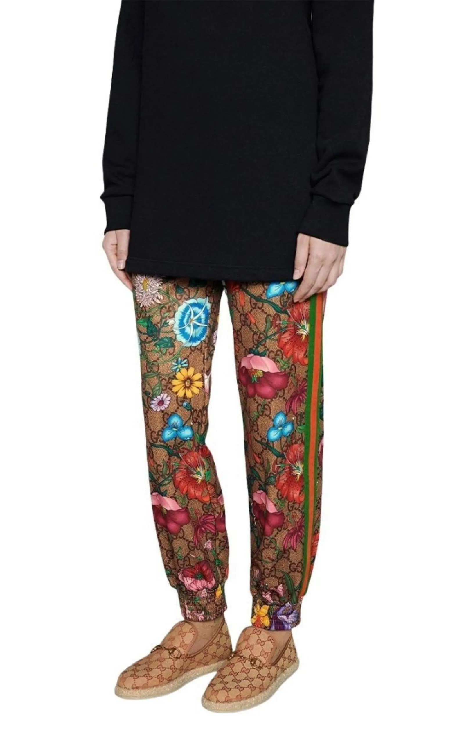 GG print loafers