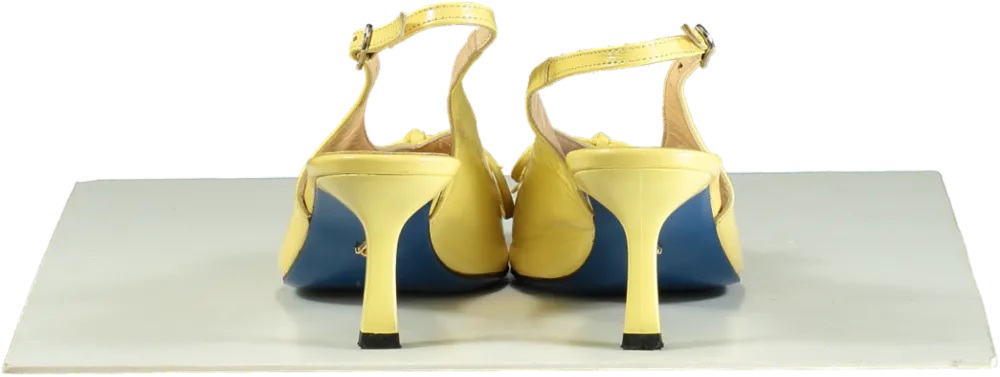 Manc Yellow Fleur Slingbacks UK 6 EU 39 👠