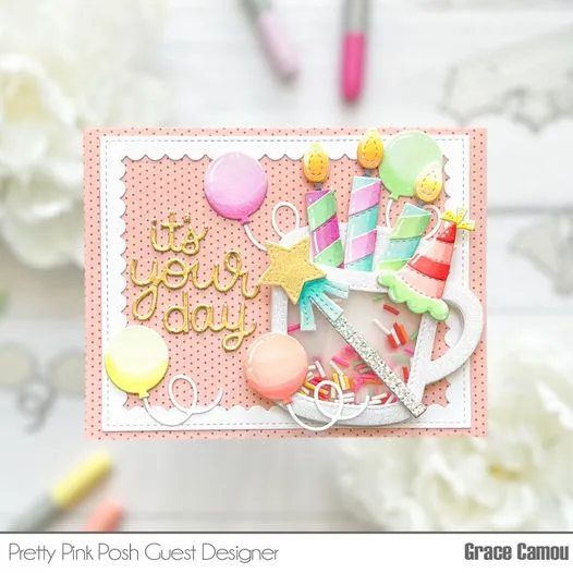 PRETTY PINK POSH: Birthday Mug Additions | Die