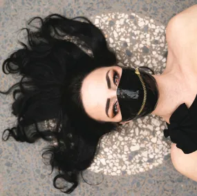 "Chelsea Smile" Latex Facemask with Inner Filter & Front Zipper