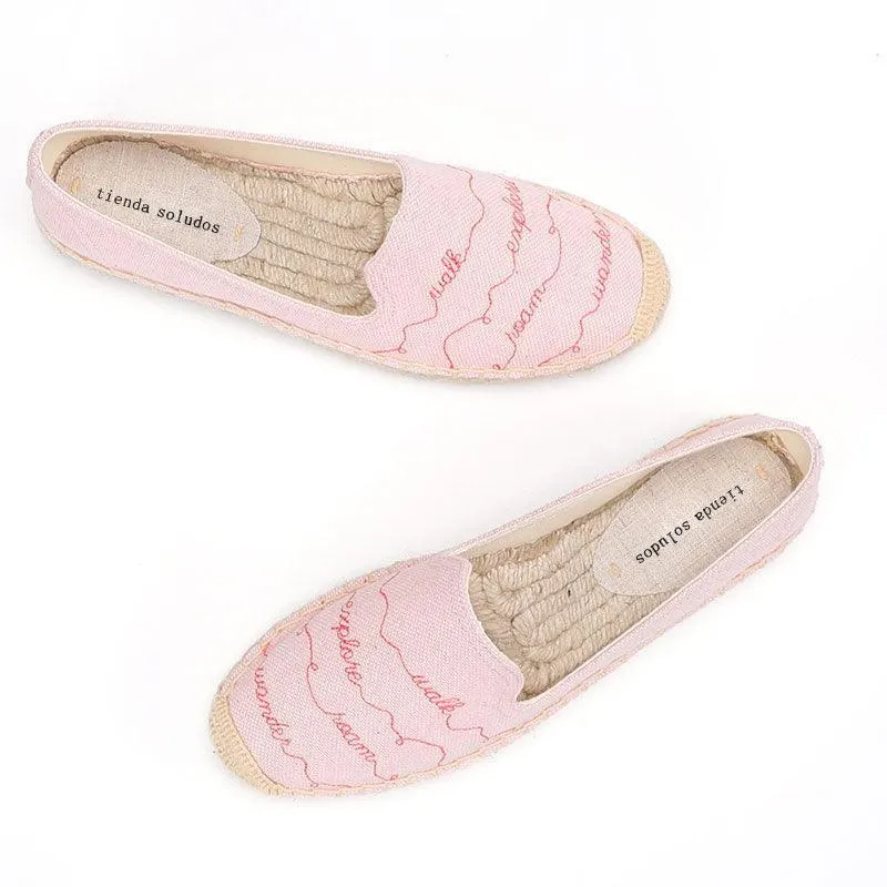 Wavy Let's Roam Espadrille Flats