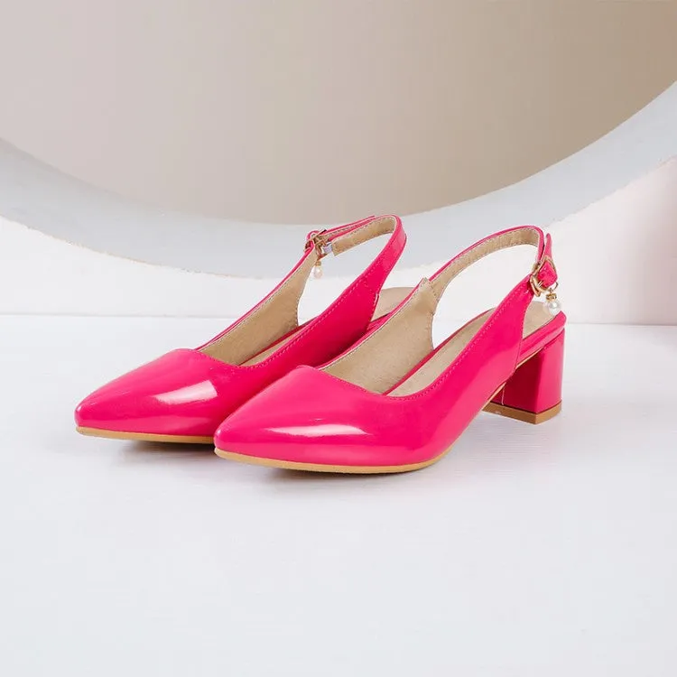 Women's Mid Heels Slingbacks Sandals